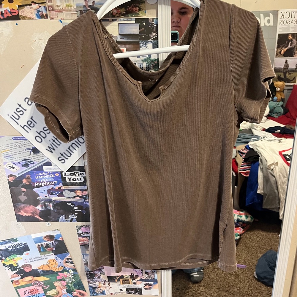 Old Navy Brown Short Sleeve Women's Tee